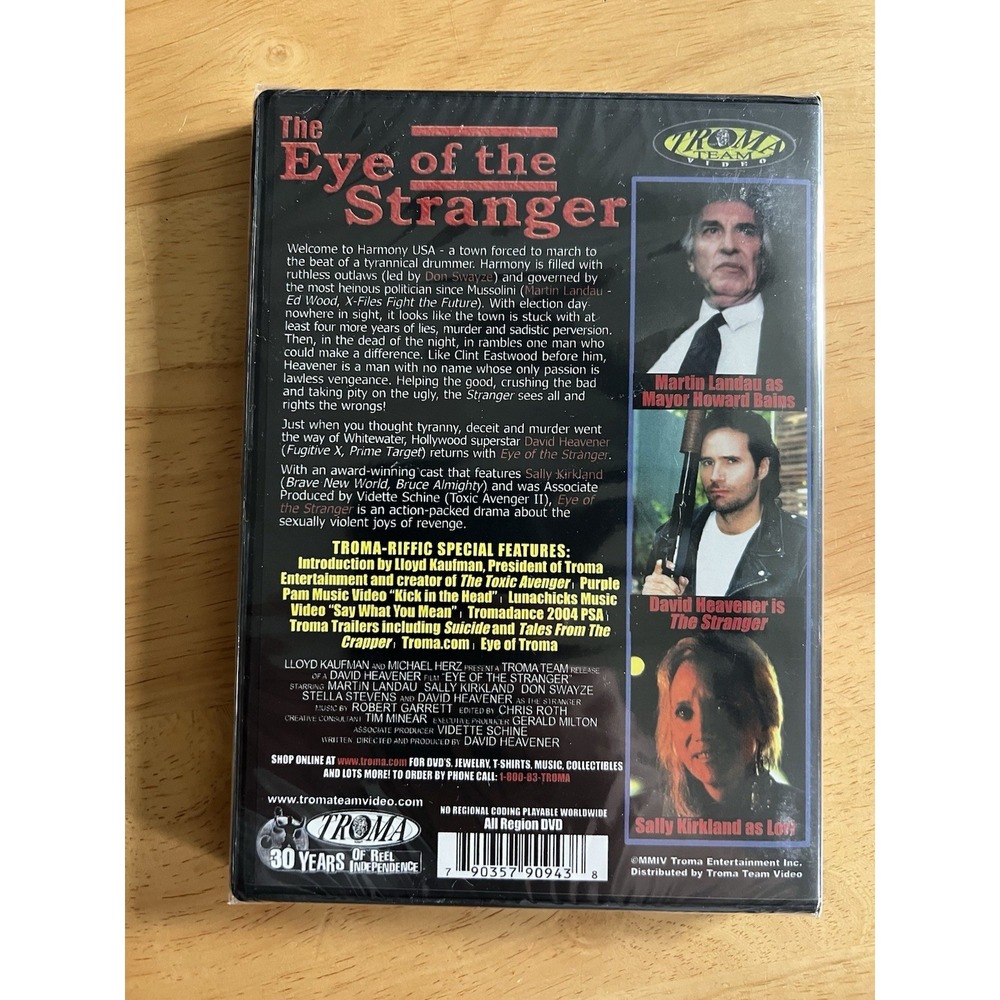Eye of the Stranger (DVD, 1993) TROMA - Picture 2 of 2
